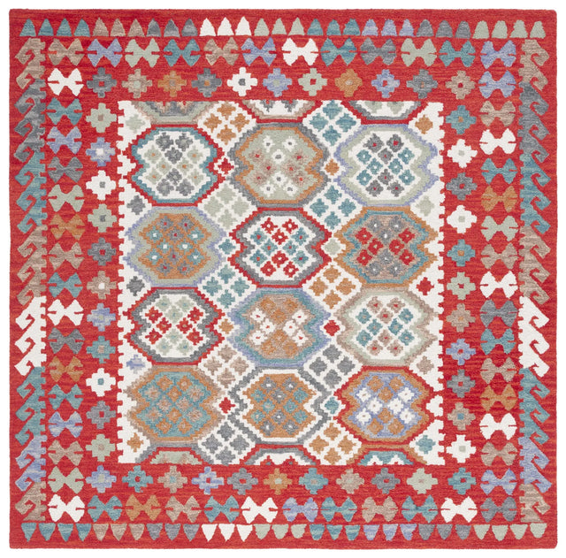 Safavieh Aspen 7'-0" x 7'-0" Rug in Red / Ivory
