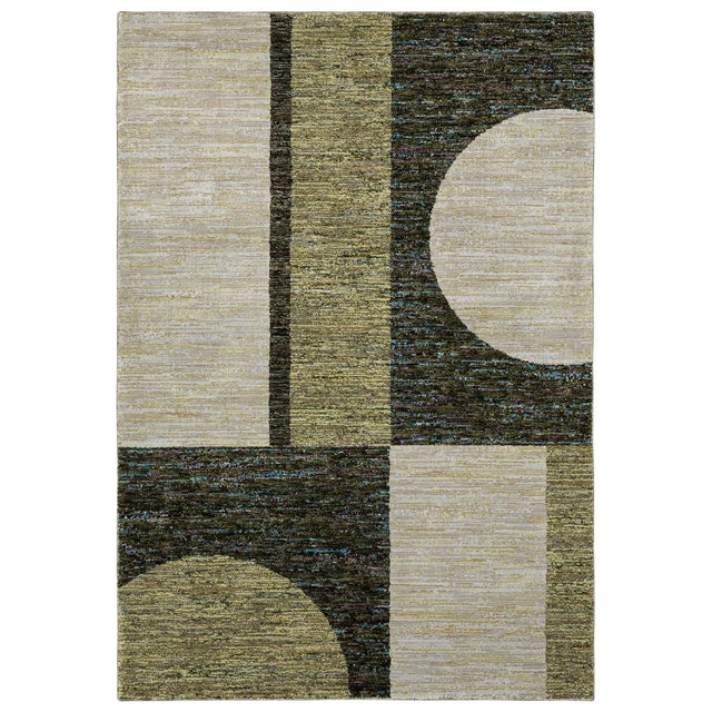Oriental Weavers Sphinx Strada Str05 Green/ Beige Rugs - main flat