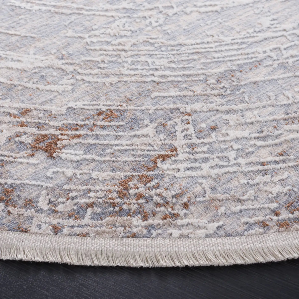 Safavieh Marmara 6'-7" x 6'-7" Rug in Beige / Blue Rust