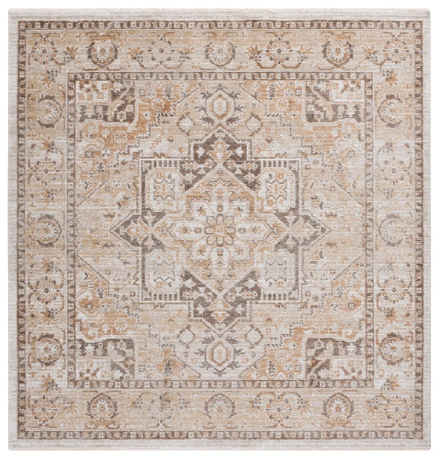 Safavieh Hazel 500 6'-0" x 6'-0" Rug in Beige / Brown