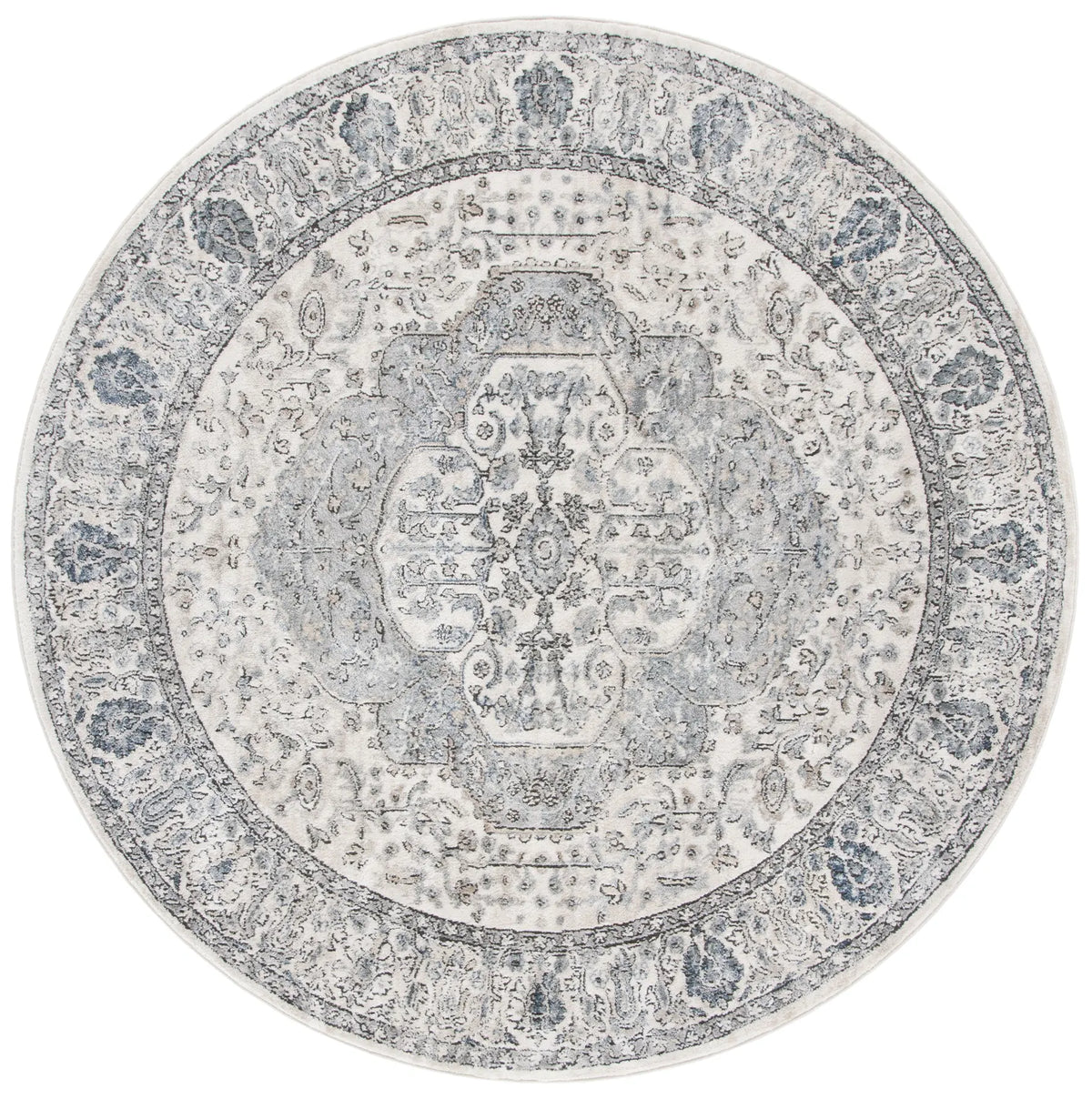 Safavieh Oregon 800 6'-7" x 6'-7" Rug in Ivory / Grey