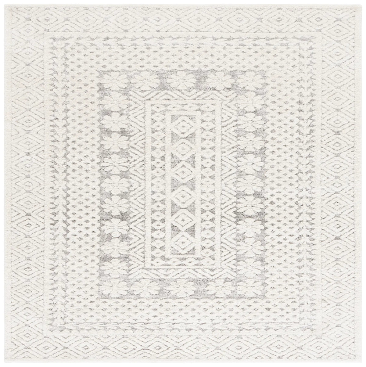Safavieh Audrey 6'-0" x 6'-0" Rug in Grey / Ivory