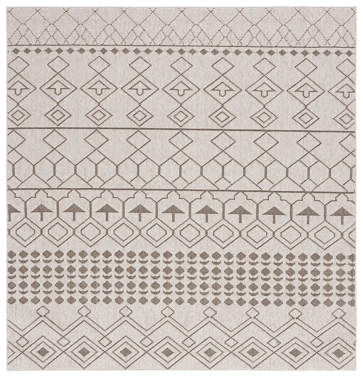Safavieh Global 6'-7" x 6'-7" Rug in Beige / Dark Beig