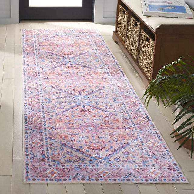 Safavieh Arizona 2'-6" x 8'-0" Rug in Beige / Pink