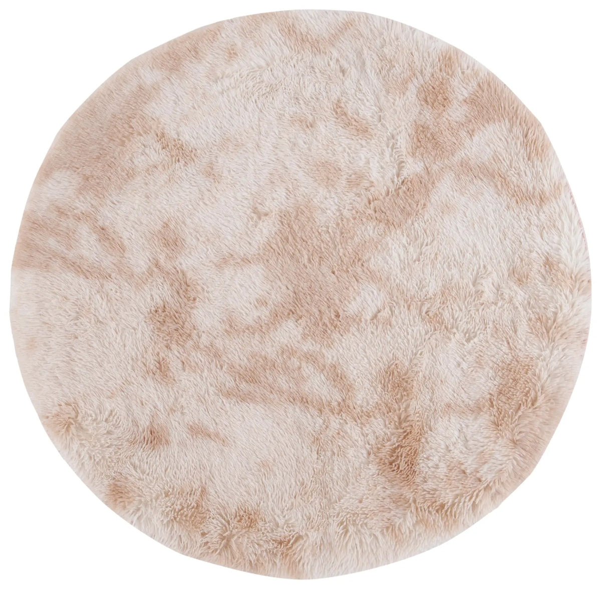 Safavieh Rainbow Shag 4'-0" x 4'-0" Rug in Light Beige