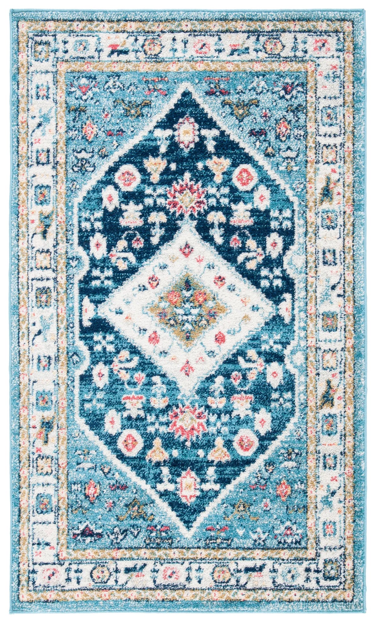 Safavieh Madison 3'-0" x 5'-0" Rug in Light Blue / Ivory