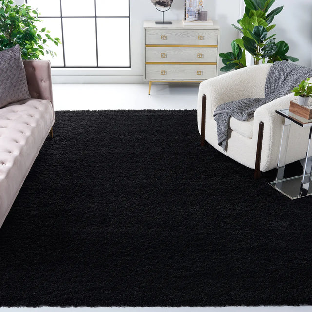 Safavieh Sgl-Laguna Shag 10'-0" x 14'-0" Rug in Black