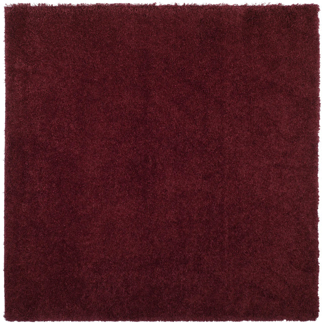 Safavieh Sgl-Laguna Shag 6'-7" x 6'-7" Rug in Maroon