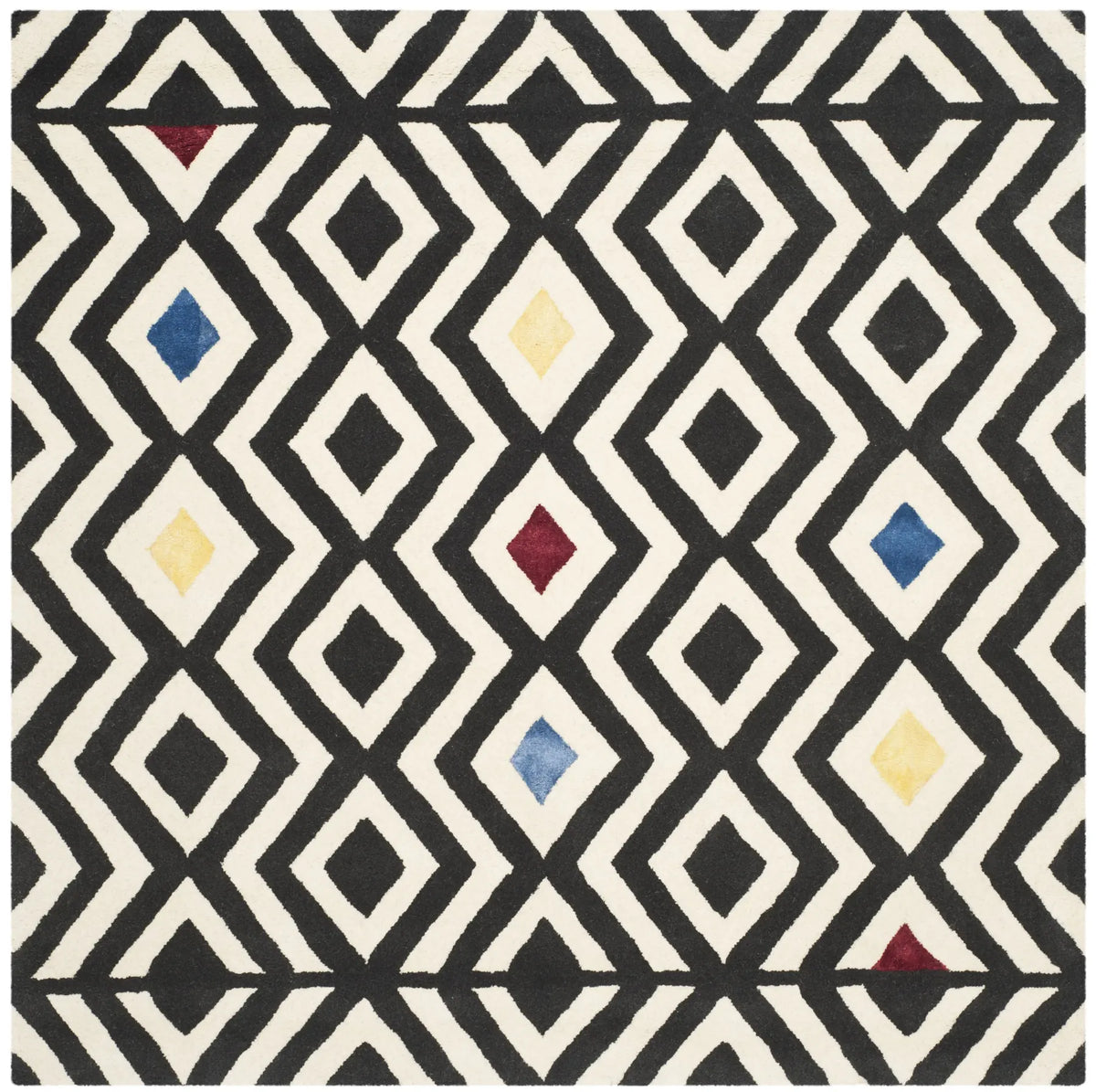 Safavieh Soho 6'-0" x 6'-0" Rug in Beige / Charcoal
