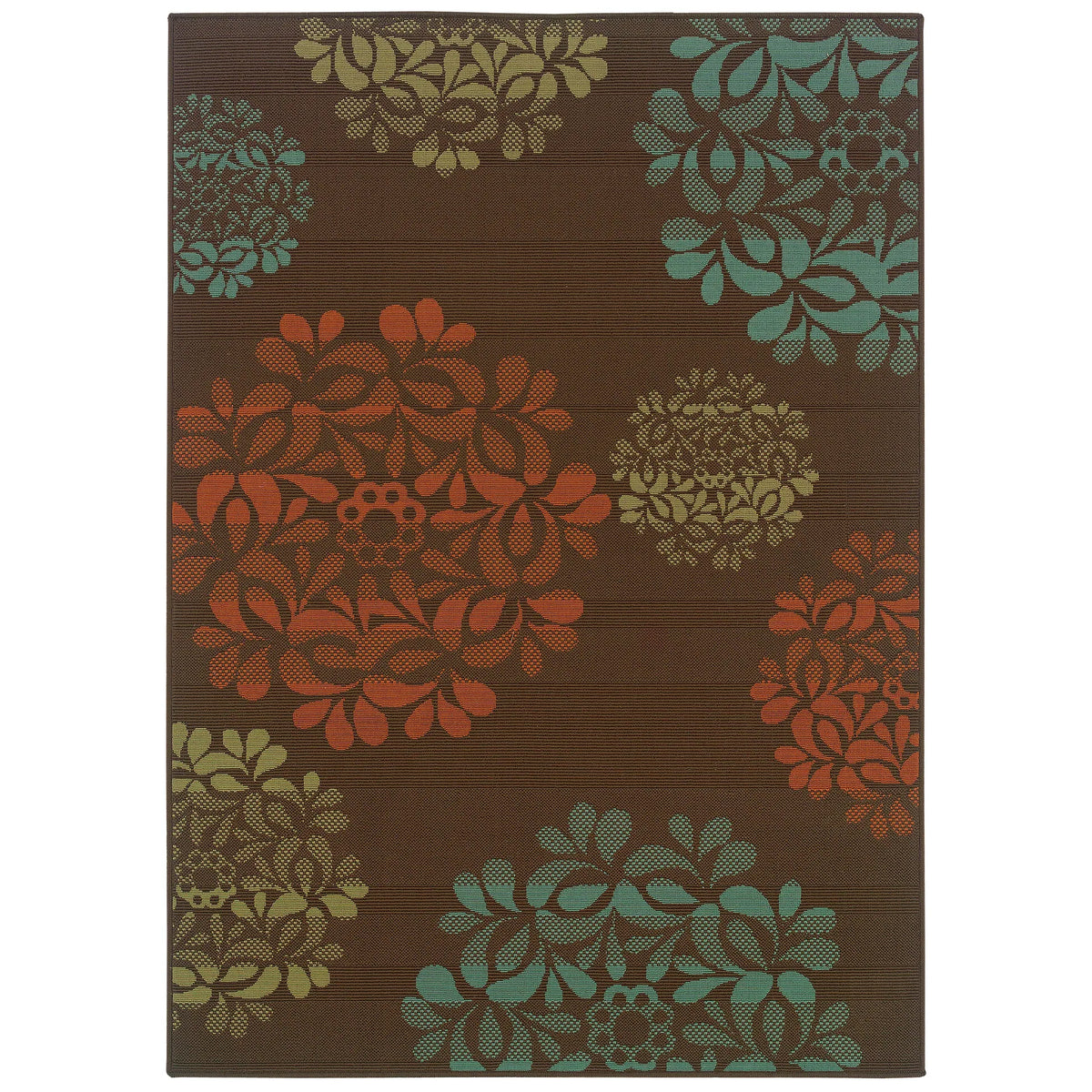 Oriental Weavers Sphinx Montego 2635n Brown / Blue Rugs - main flat