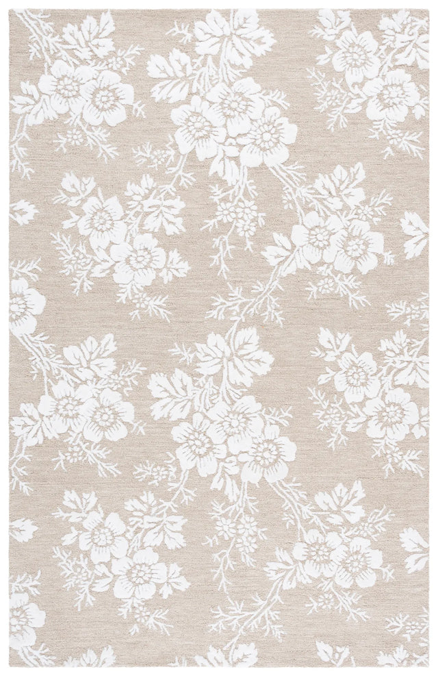 Safavieh Glamour 4'-0" x 6'-0" Rug in Sand / Ivory