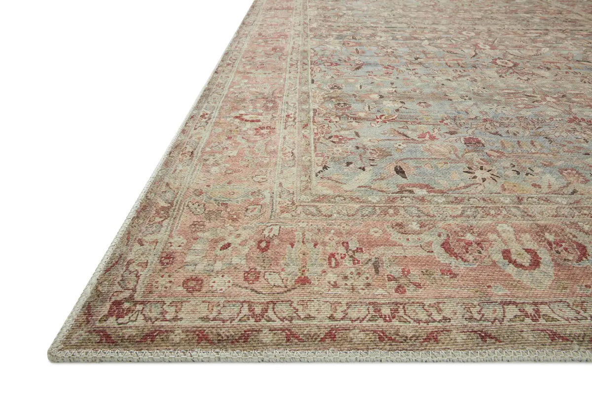 Loloi Adrian Adr-06 Ocean/Clay Rug - rug corner