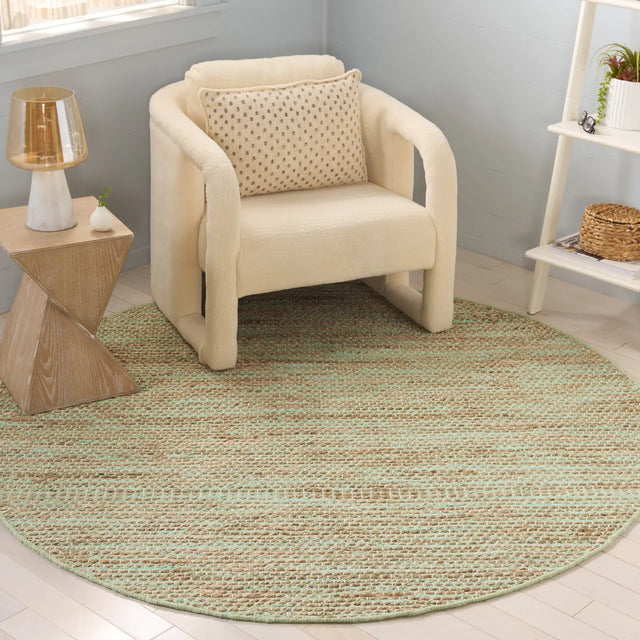 Safavieh Cape Cod 6'-0" x 6'-0" Rug in Green / Natural