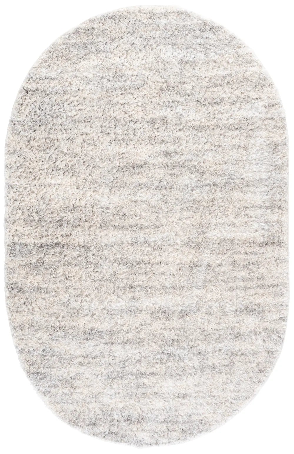 Safavieh Berber Shag 5'-0" x 8'-0" Rug in Ivory / Light Grey