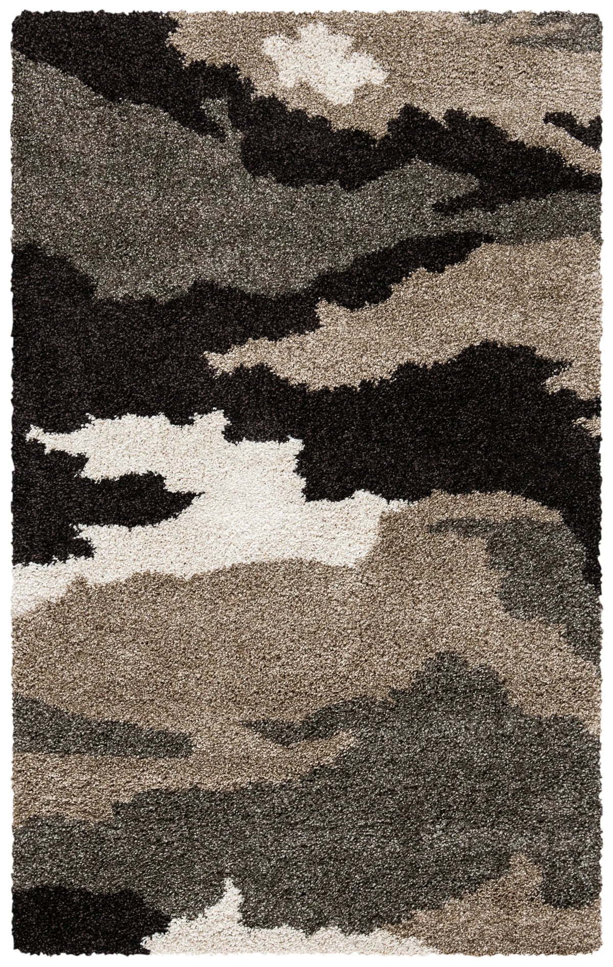 Safavieh Florida Shag 3'-3" x 5'-3" Rug in Beige / Multi
