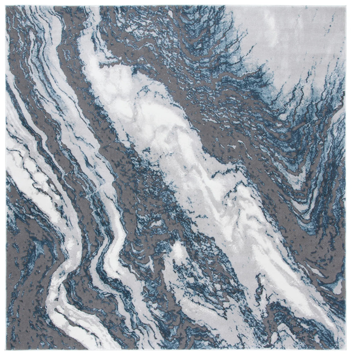 Safavieh Craft 6'-7" x 6'-7" Rug in Blue / Grey