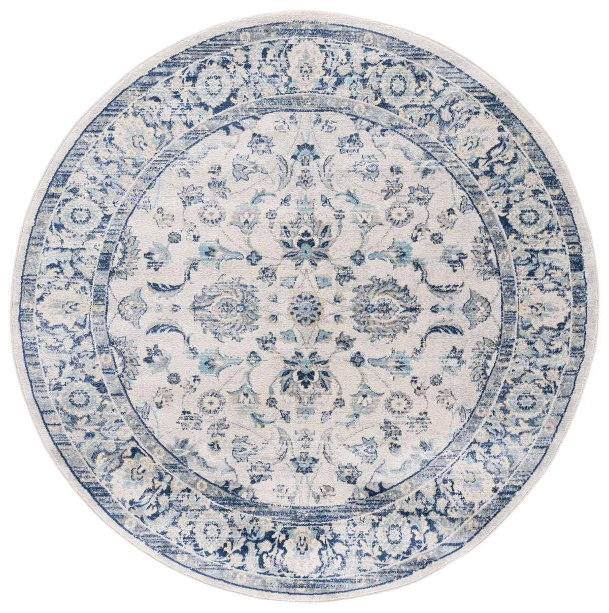 Safavieh Brentwood 6'-7" x 6'-7" Rug in Blue / Light Grey