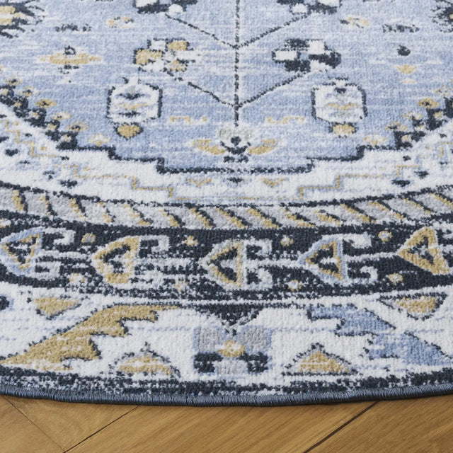 Safavieh Bayside 6'-7" x 6'-7" Rug in Blue / Navy