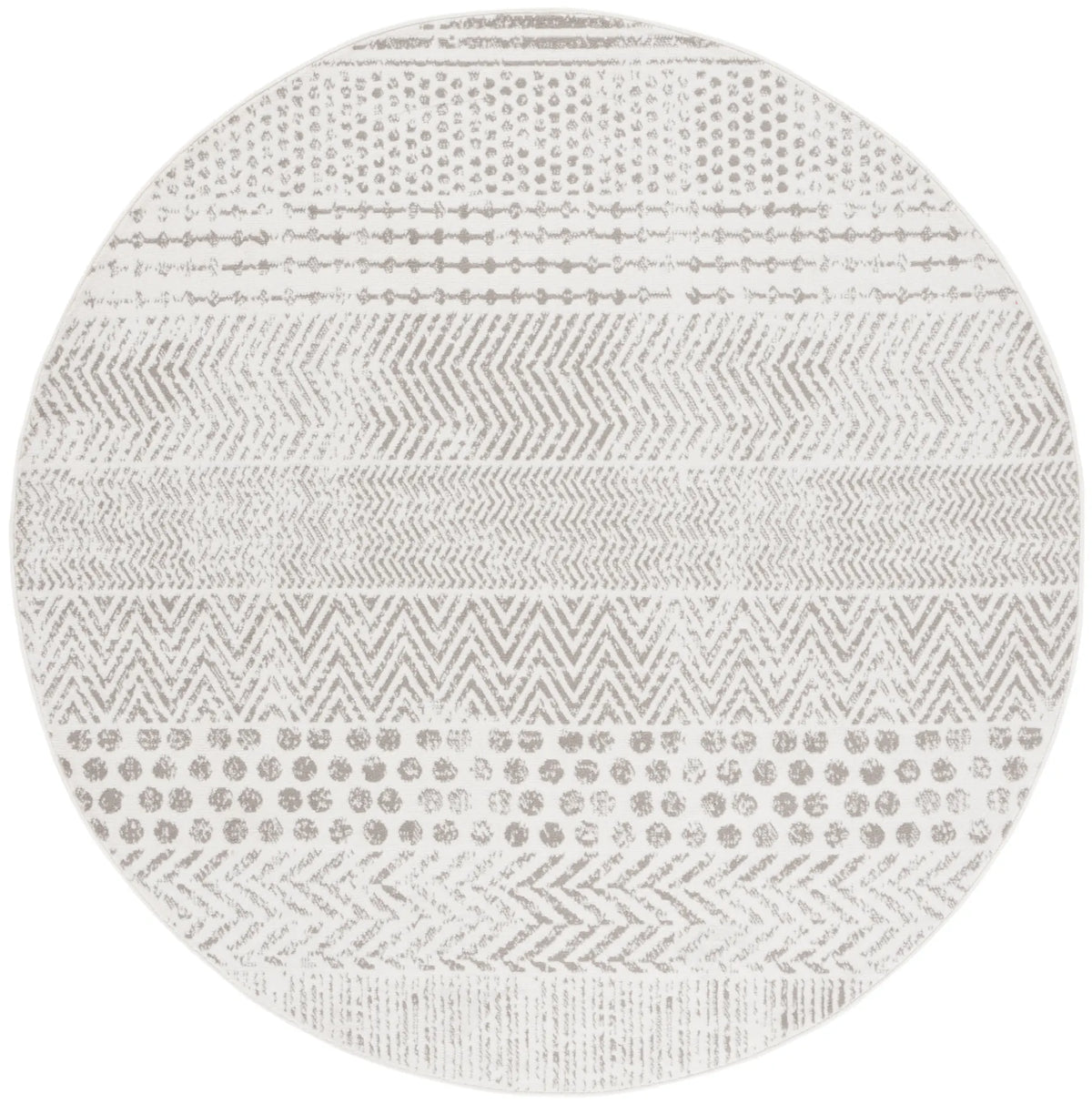 Safavieh Pyramid 5'-3" x 5'-3" Rug in Ivory / Grey