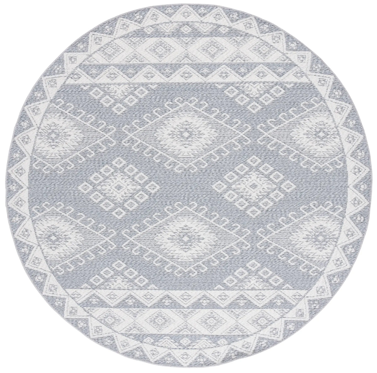 Safavieh Prairie 300 6'-7" x 6'-7" Rug in Blue / Grey