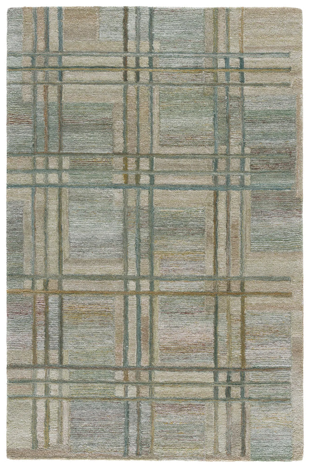 Safavieh Genre 4'-0" x 6'-0" Rug in Green / Beige