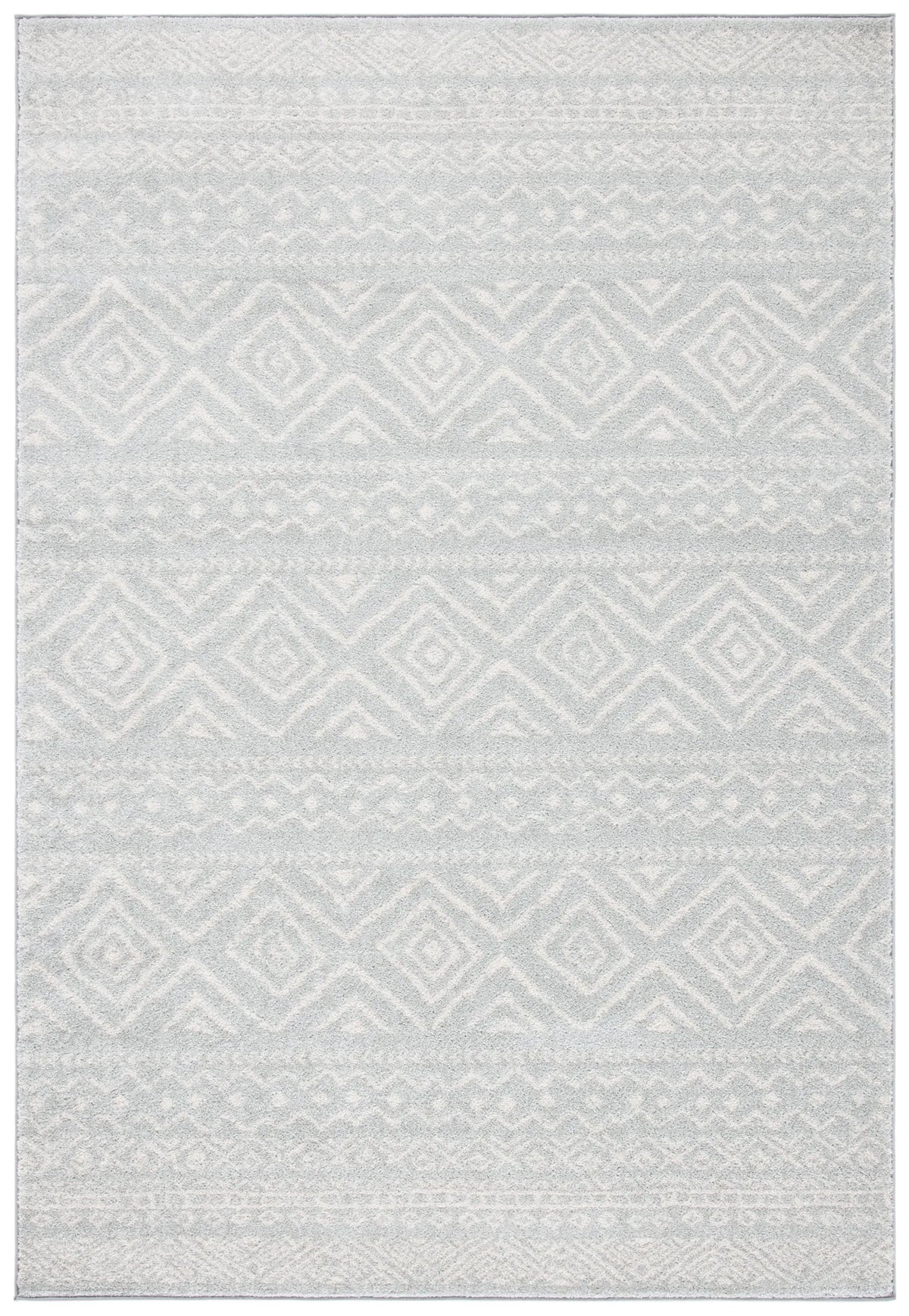 Safavieh Tulum 4'-0" x 6'-0" Rug in Light Grey / Ivory