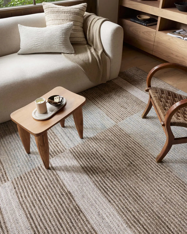 Loloi Stiles Sti-02 Tobacco/Lagoon Rug - closer room scene 1