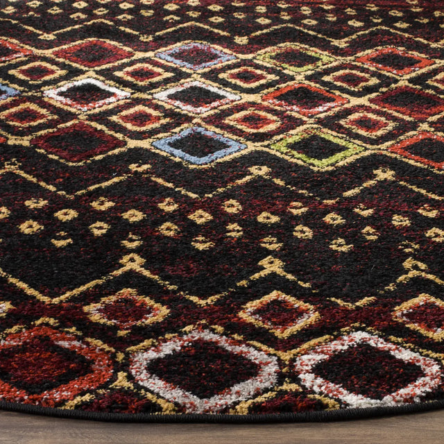 Safavieh Amsterdam 10'-0" x 10'-0" Rug in Black / Multi