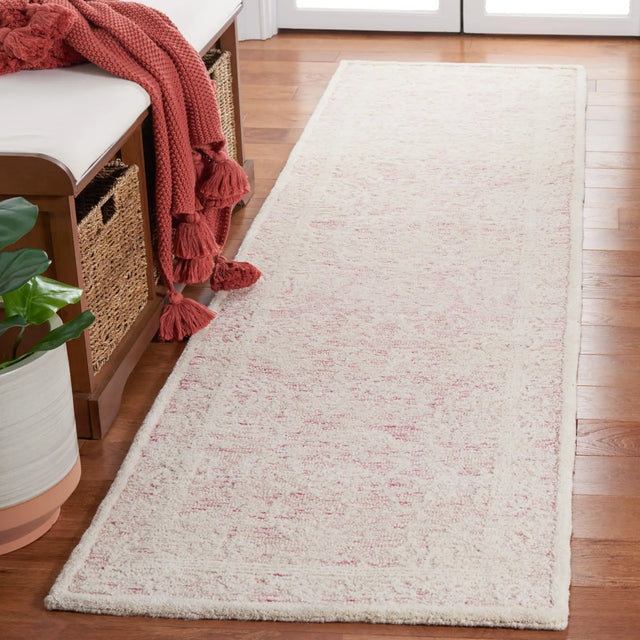Safavieh Ebony 2'-3" x 9'-0" Rug in Pink / Ivory