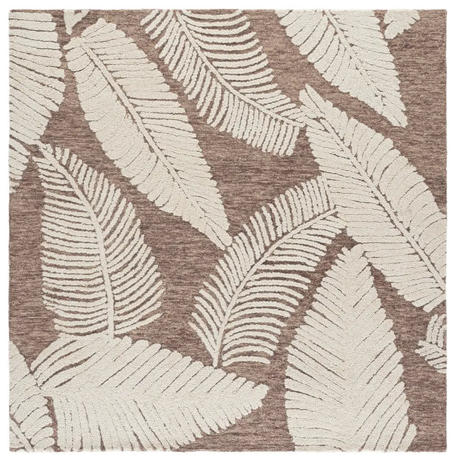 Safavieh Jardin 6'-0" x 6'-0" Rug in Brown / Ivory