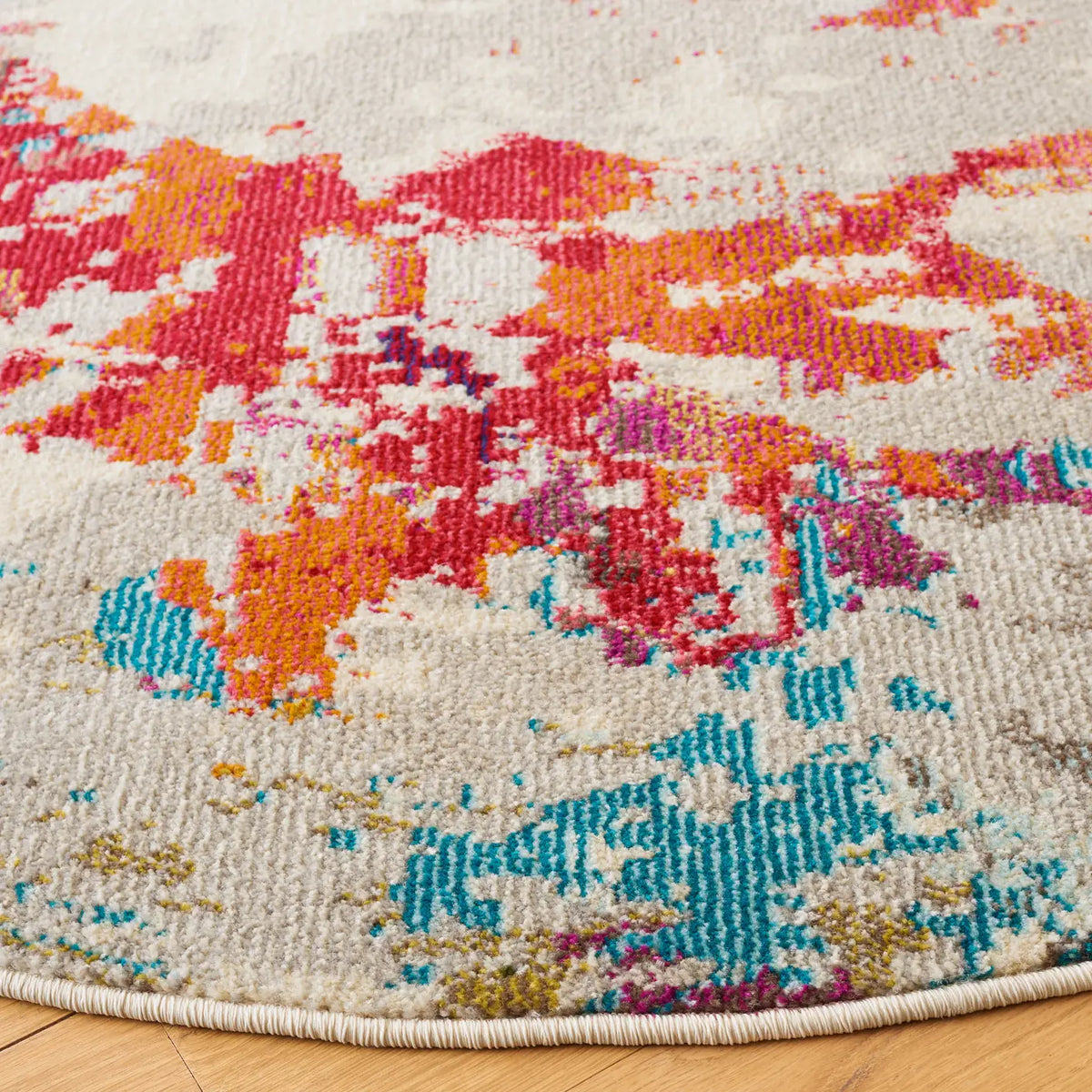 Safavieh Monaco 6'-7" x 6'-7" Rug in Grey / Multi