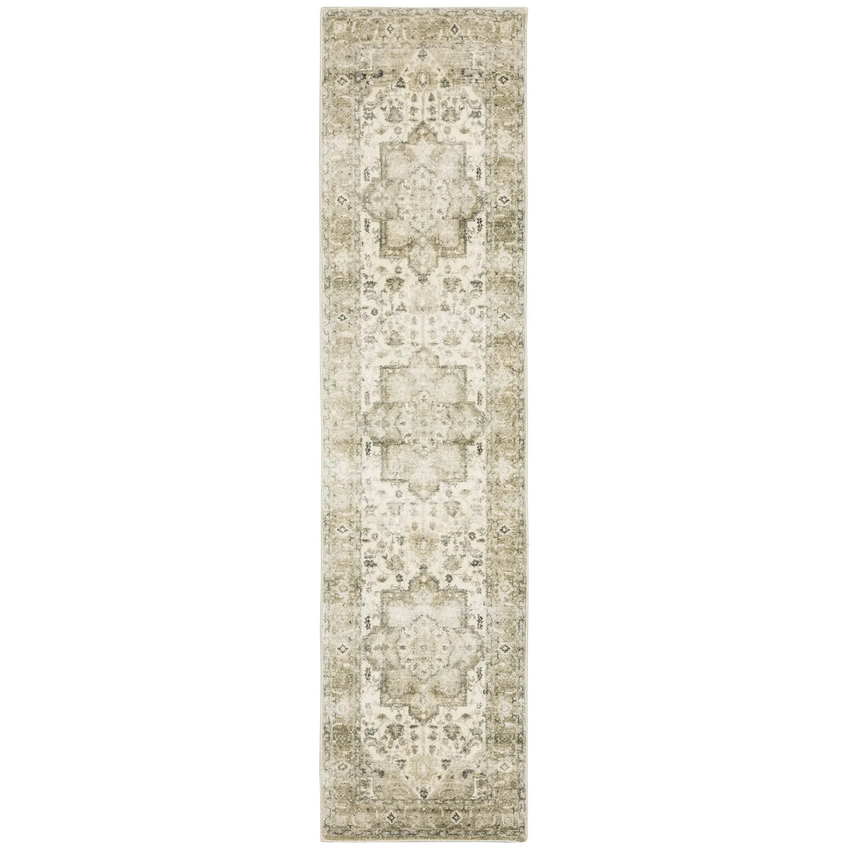 Oriental Weavers Savoy 28108 Green/ Ivory Rug - runner