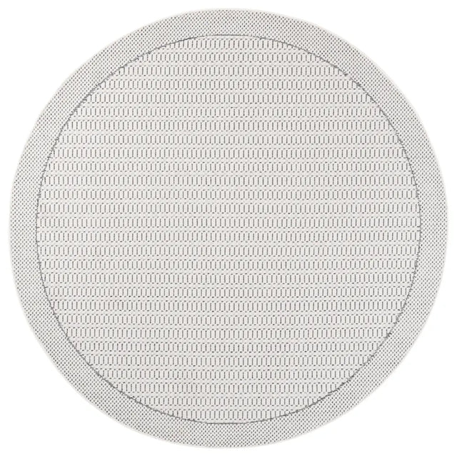 Safavieh Veranda 6'-7" x 6'-7" Rug in Ivory / Dark Grey