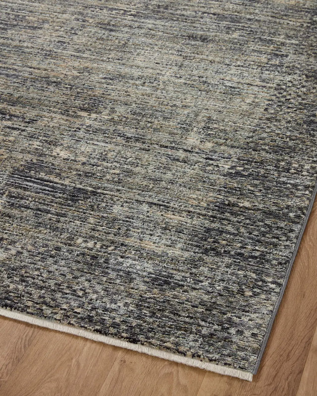 Loloi Soho Soh-06 Multi/Slate Rug - angled corner on wood
