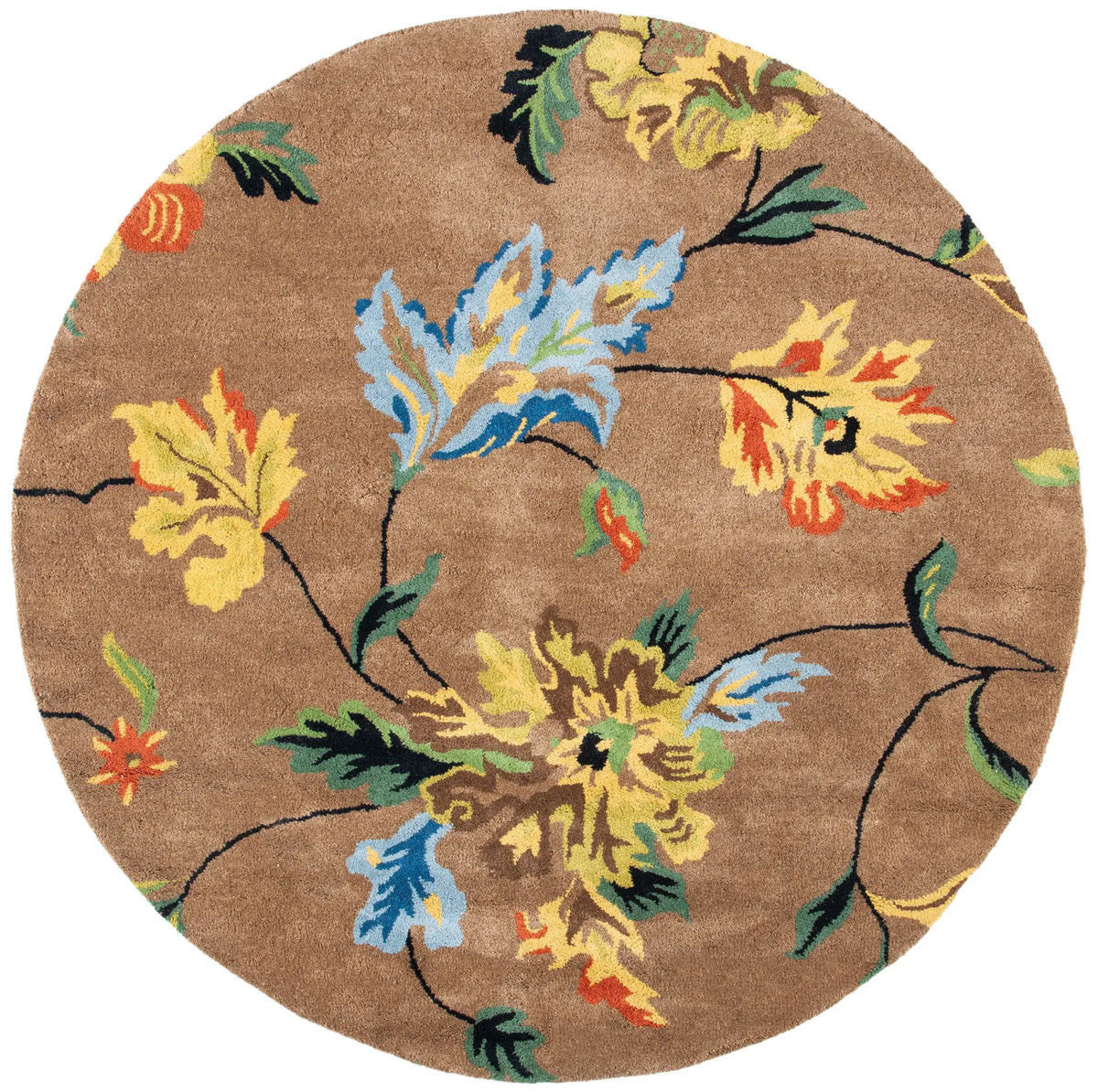 Safavieh Soho 6'-0" x 6'-0" Rug in Brown / Multi