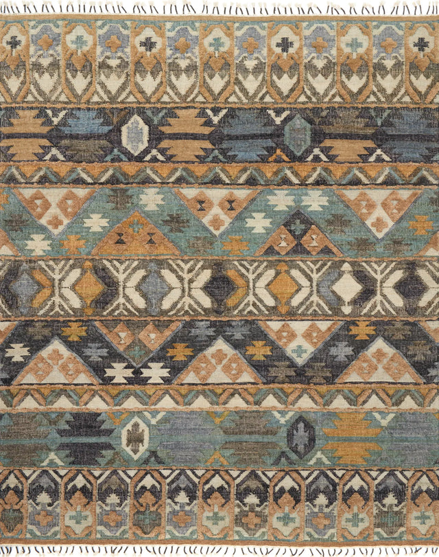 Loloi Owen Ow-02 Ocean / Camel Rugs - main flat