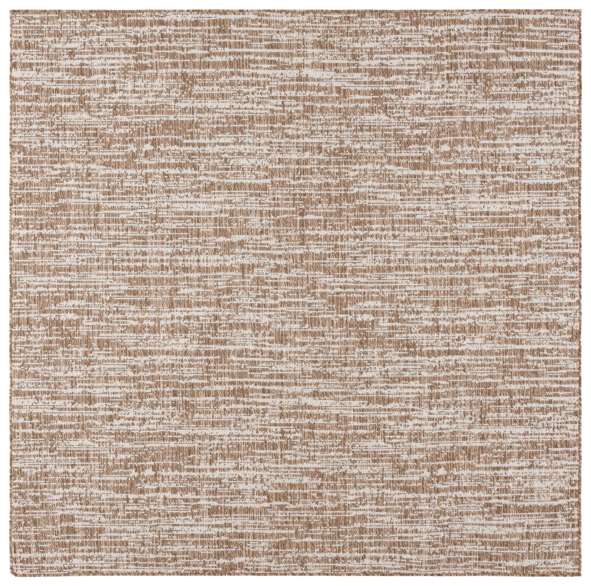 Safavieh Beach House 6'-7" x 6'-7" Rug in Brown / Ivory