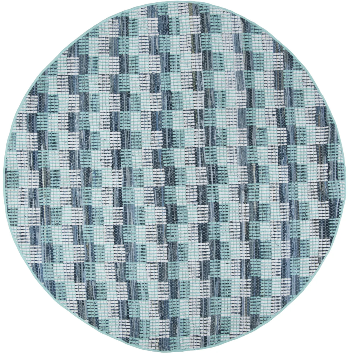 Safavieh Montauk 6'-0" x 6'-0" Rug in Turquoise / Multi