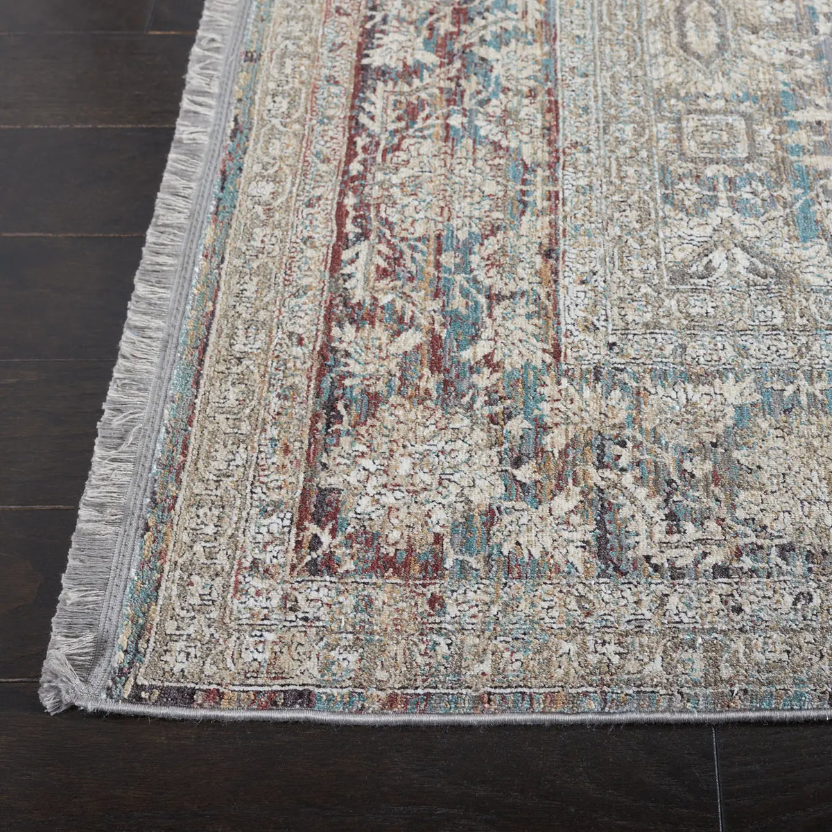 Safavieh Signature 6'-7" x 9'-6" Rug in Turquoise / Beige