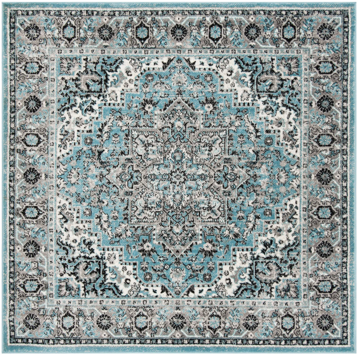 Safavieh Skyler 6'-7" x 6'-7" Rug in Blue / Ivory