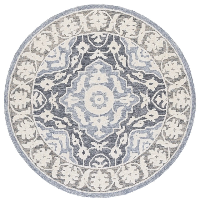 Safavieh Metro 6'-0" x 6'-0" Rug in Light Blue / Grey