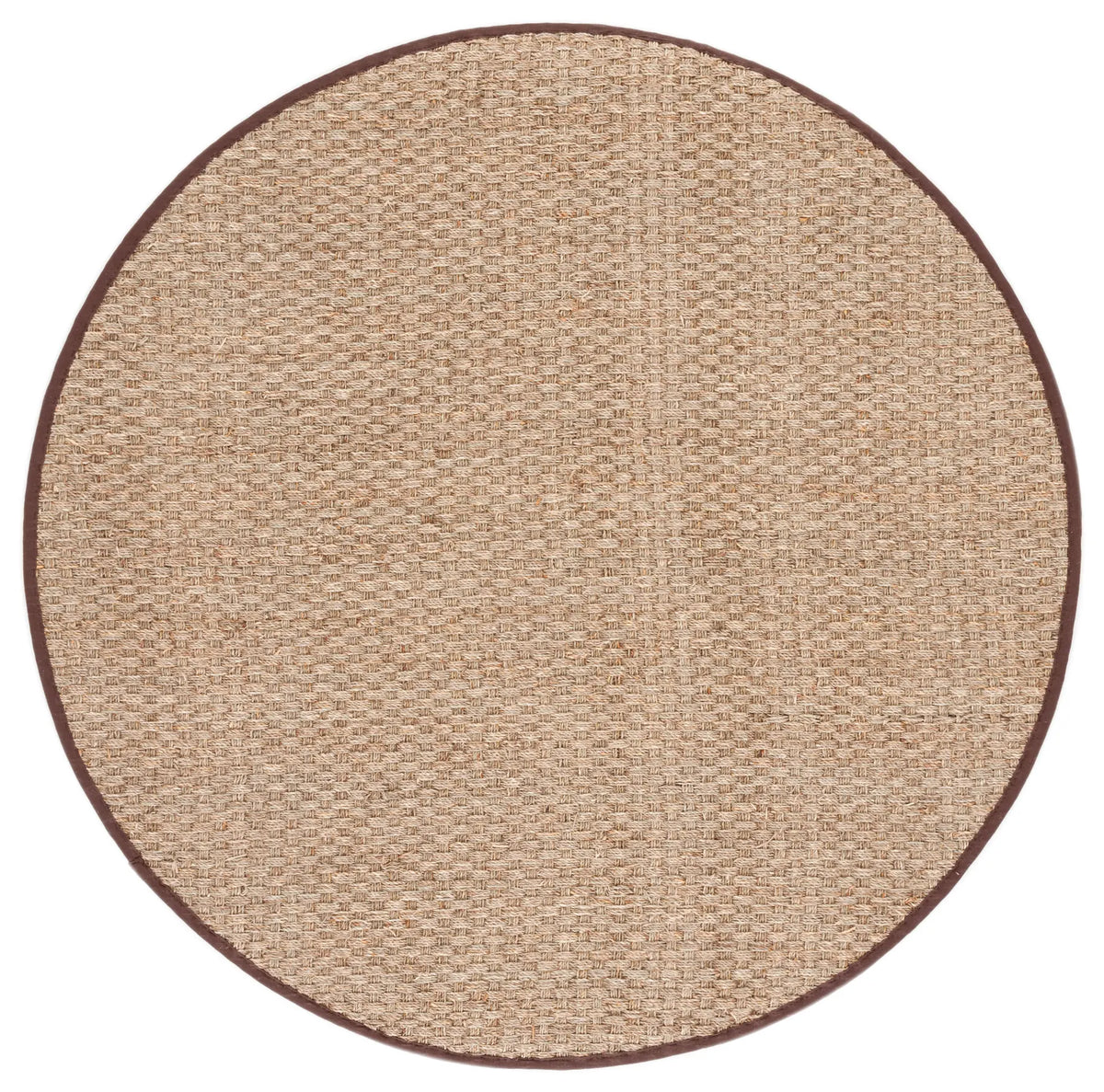 Safavieh Natural Fiber 6'-0" x 6'-0" Rug in Natural / Dark Brown