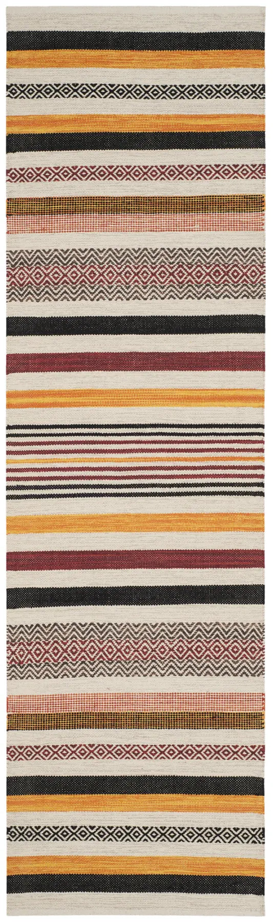 Safavieh Montauk 2'-6" x 10'-0" Rug in Red / Multi