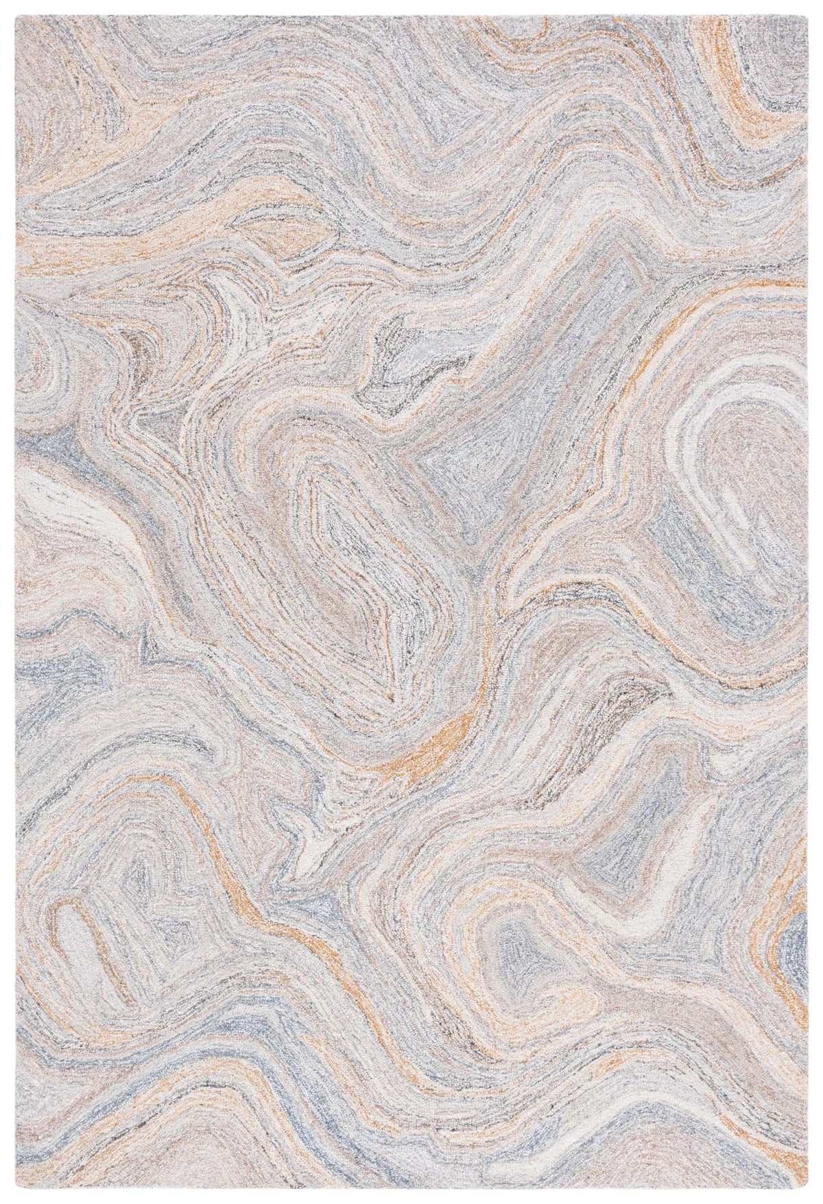Safavieh Abstract 4'-0" x 6'-0" Rug in Grey / Brown