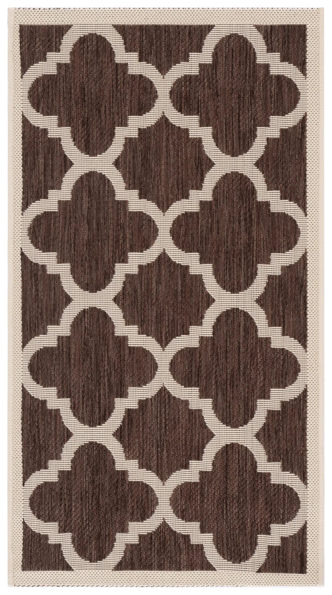 Safavieh Courtyard 2'-0" x 3'-7" Rug in Dark Brown