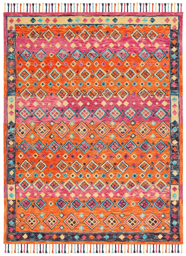 Safavieh Aspen 10'-0" x 14'-0" Rug in Orange / Fuchsia