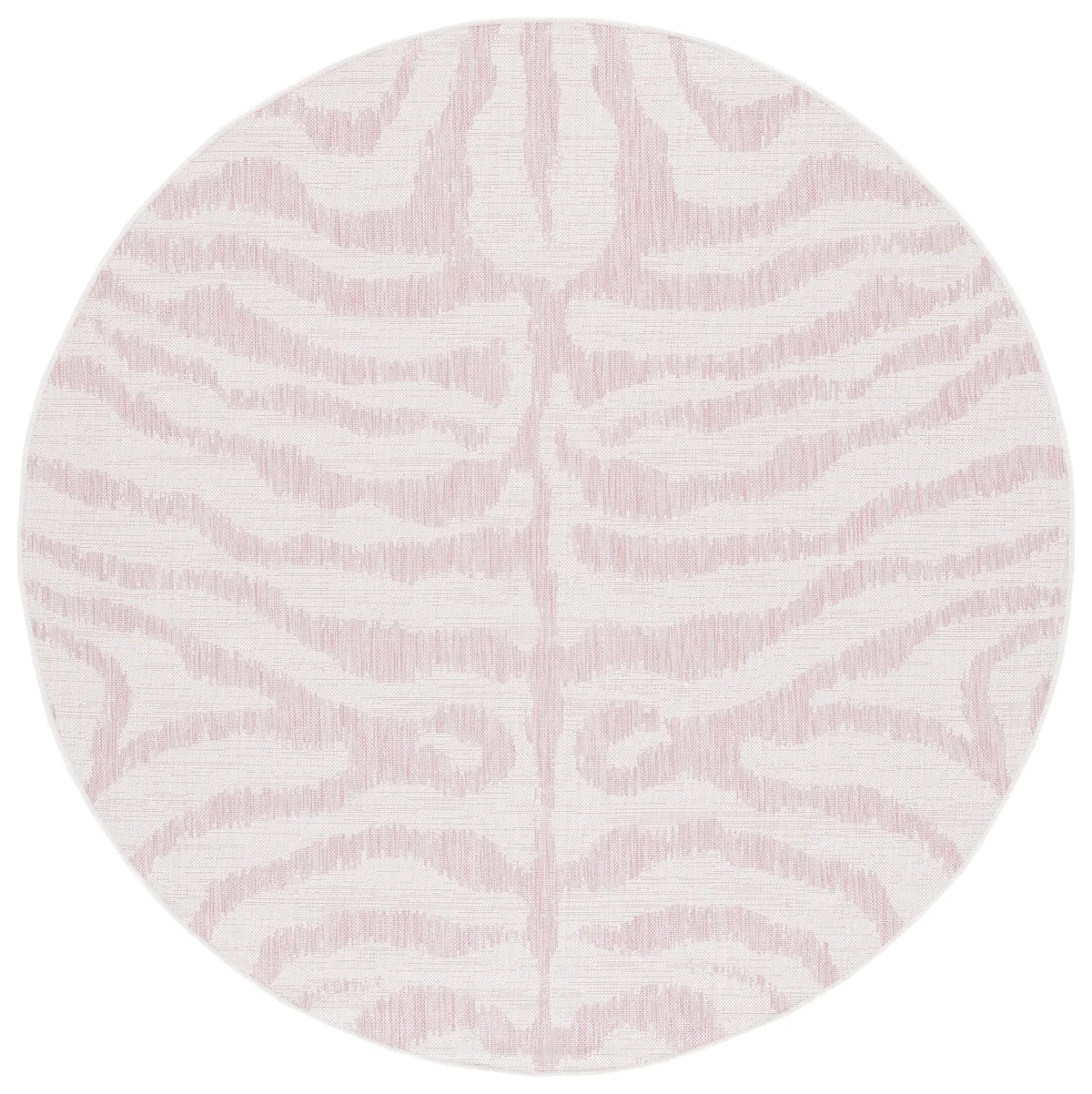 Safavieh Courtyard 6'-7" x 6'-7" Rug in Ivory / Pink