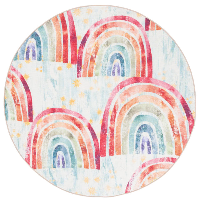 Safavieh Kids Playhouse 200 5'-0" x 5'-0" Rug in Blue / Ivory