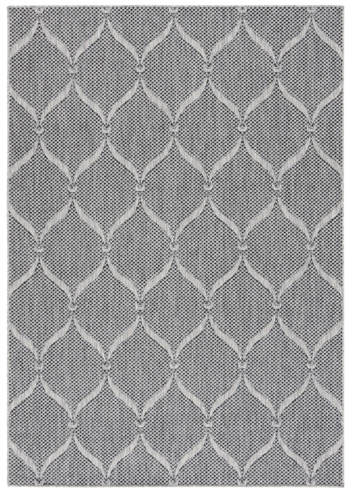 Safavieh Beach House 4'-0" x 6'-0" Rug in Charcoal / Grey