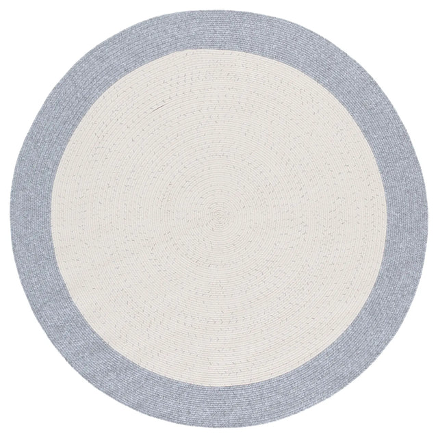 Safavieh Braided 5'-0" x 5'-0" Rug in Ivory / Grey